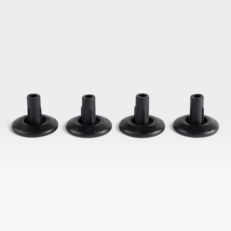 Eames Office Chairs, Tables or European Eames Lounge Chair Floor Glides - Black Set (4)