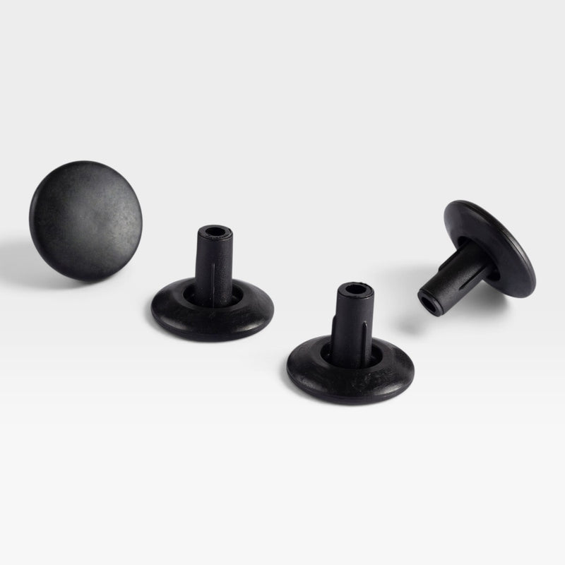 Eames Office Chairs, Tables or European Eames Lounge Chair Floor Glides - Black Set (4)