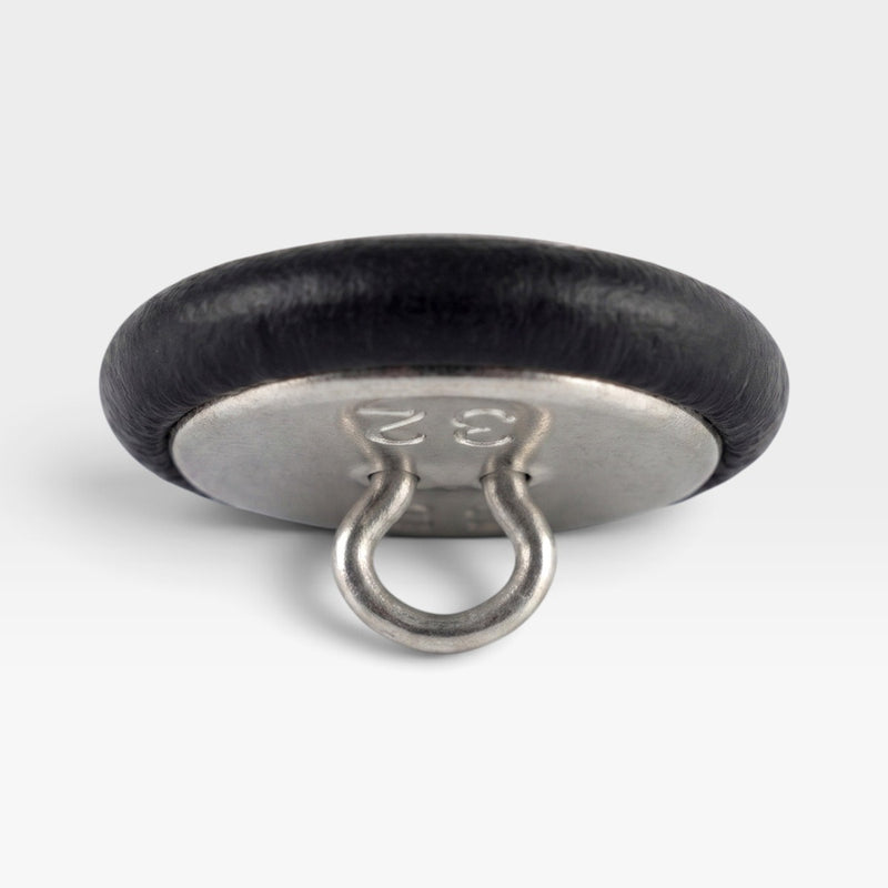 Eames Lounge Chair Black Leather Replacement Buttons - 2 x (Pair)