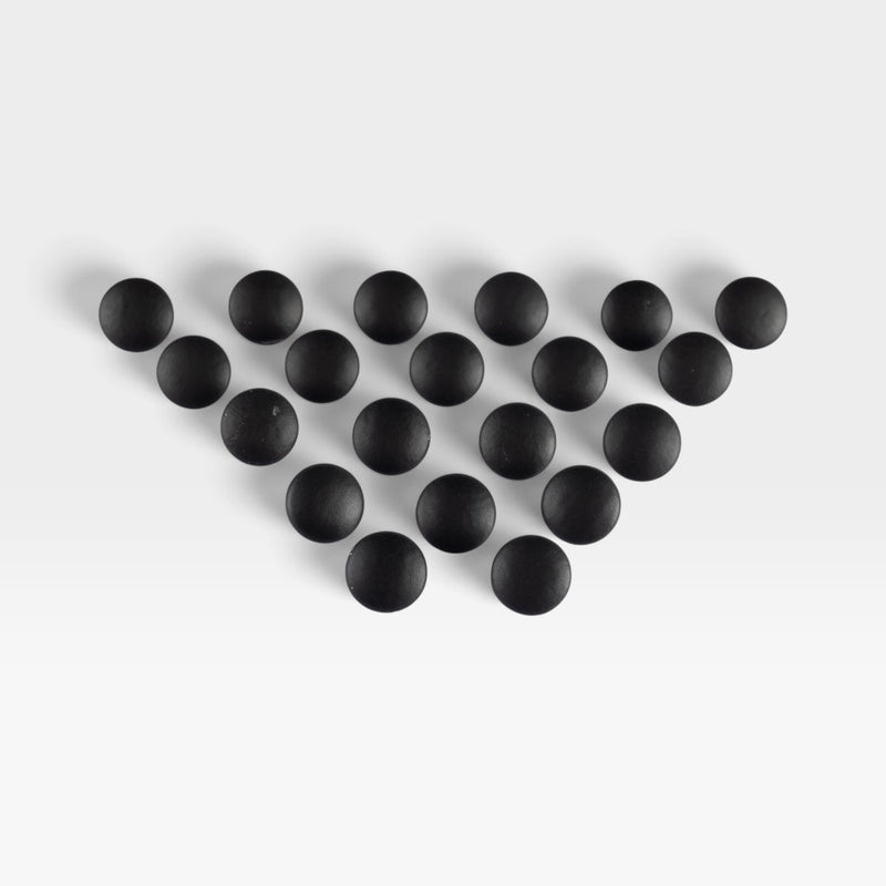 Eames Lounge Chair Black Leather Replacement Buttons - 20 x (Trade Bulk)