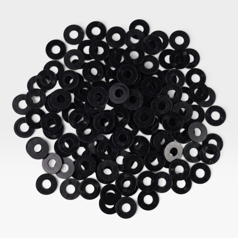 Upholstered Eames Fiberglass Chair Black Large Seating Washers -  100 X (Trade Bulk Set)