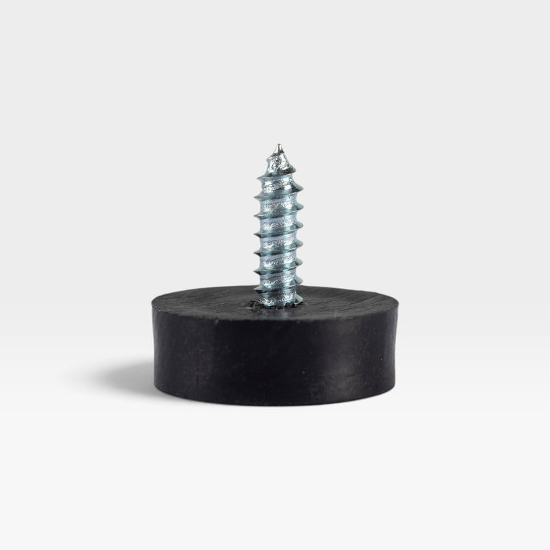 Eames Fiberglass Chair DSW Dowel Leg Cap Feet - Black - 24 x (Bulk 6 Chair Set)