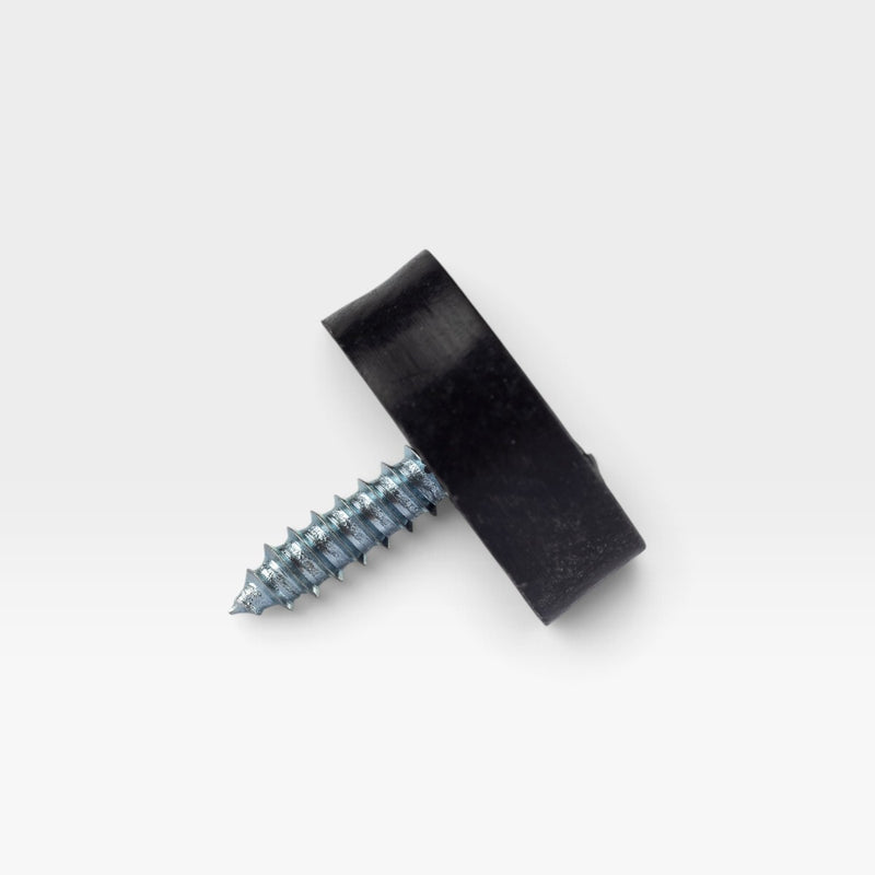 Eames Fiberglass Chair DSW Dowel Leg Cap Feet - Black - 24 x (Bulk 6 Chair Set)
