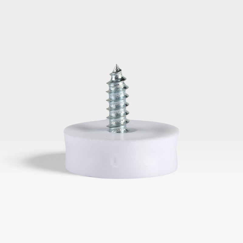 Eames Fiberglass Chair DSW Dowel Leg Cap Feet - White - 4 x (Chair Set)