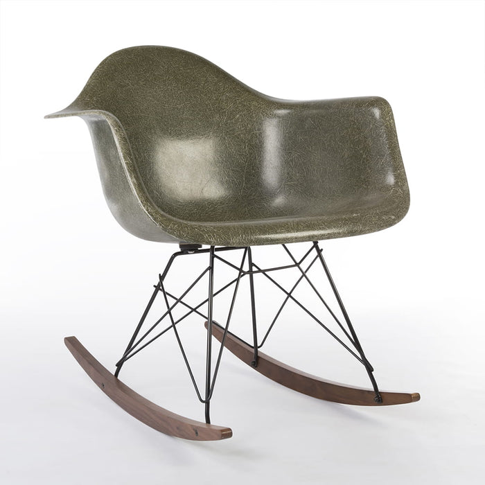 Front angled view of Olive Green Eames RAR