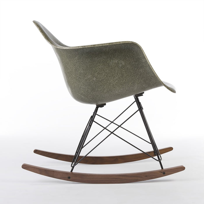 Right side view of Olive Green Eames RAR