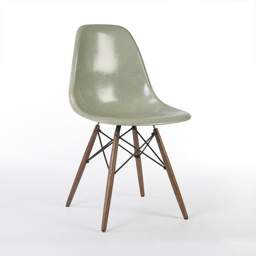 Front angled view of light seafoam Eames DSW