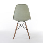 Rear view of light seafoam Eames DSW