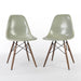 Front view of pair of light seafoam Eames DSWs