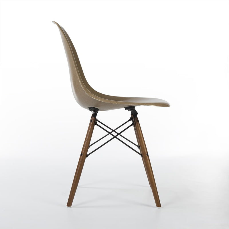 Right side view of tan Eames DSW