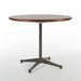 front view of Grey Herman Miller Original Vintage Eames Round ET108 Contract Table