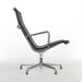 Right side view of black EA316 Eames Aluminium Lounge Chair