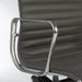 Close up view of arm on Grey Eames EA337 High Back Ribbed Office Chair