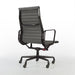 Rear angled view of grey Eames EA337 Office Chair