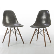 Front angled view of pair of Elephant Grey Eames DSWs
