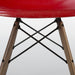 View of base on Red Eames DSW