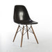 Front angled view of black Eames DSW