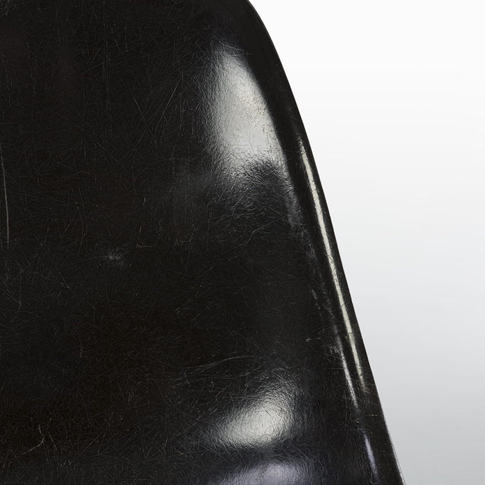 Close up front view of black Eames DSW