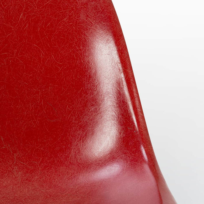 Close up front view of Red Eames DSW