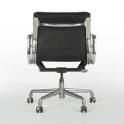 Rear view of black Eames EA435 office chair