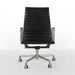 Front view of black Eames EA337 office chair