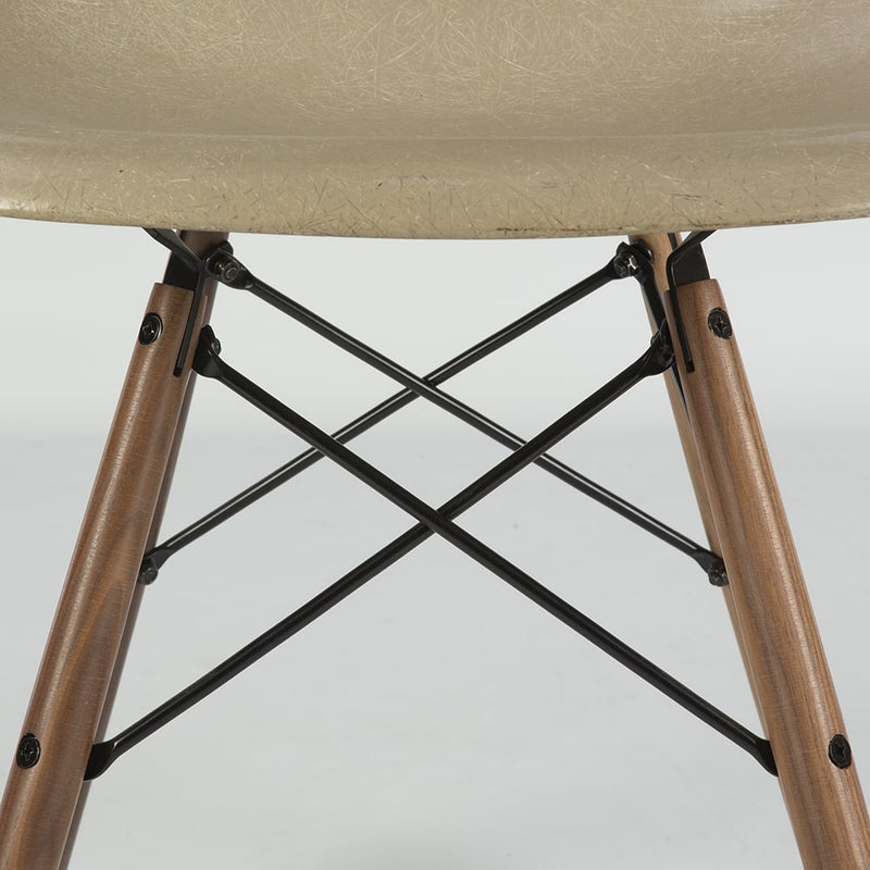 Top view of base on greige Eames DSW
