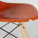 Close up of chip in orange Eames DSW