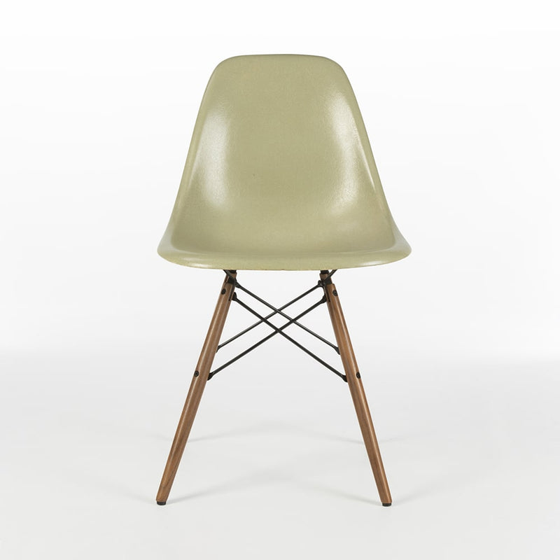 Front view of Grey Yellow Eames DSW