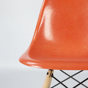 Artistic partial front view of Orange Eames DSW
