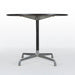 Front view of Eames ET102 White Universal Dining Table