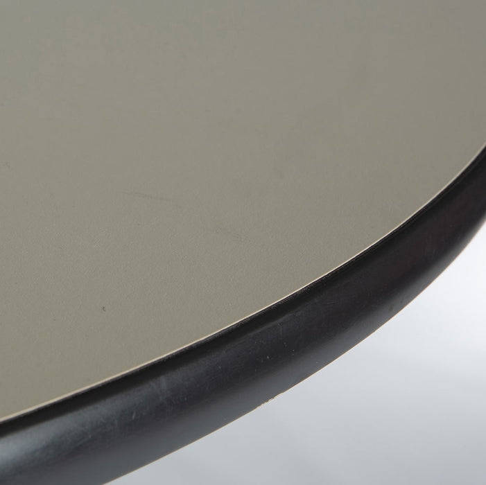Artistic close up view of Eames ET102 White Universal Dining Table