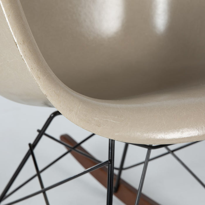 Close up front angled view of Greige Eames RAR