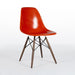 Front angled view of orange Eames DSW