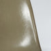Close up front angled view of raw umber Eames DSW dining side chair