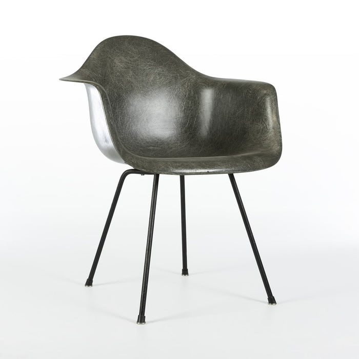 Elephant Grey 1st Generation Zenith Vintage Original Eames DAX Arm Shell Chair