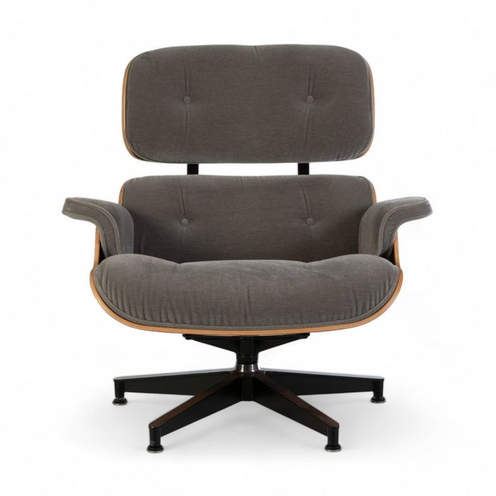 Front view of Grey/Santos Eames Lounge Chair