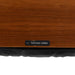 View of label on black and rosewood Eames Lounge Chair and Ottoman