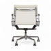 Rear view of white Eames EA335 office chair