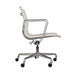 Right side view of white Eames EA335 office chair