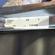 View of label on Grey Eames EA337 High Back Ribbed Office Chair