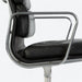 Close up right side view of black Eames EA408S