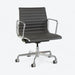 Front angled view of dark grey Eames EA335