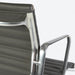 Close up rear angled view of dark grey Eames EA335