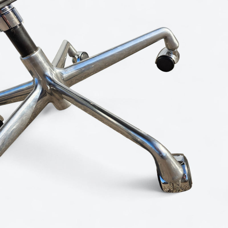 View of base on light grey Eames EA335 Desk Chair