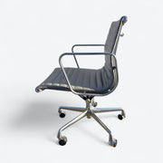 Left side view of light grey Eames EA335 Desk Chair