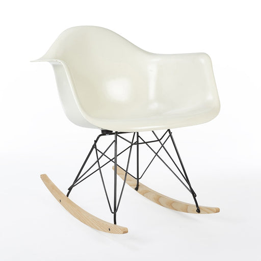 Front angled view of white Eames RAR