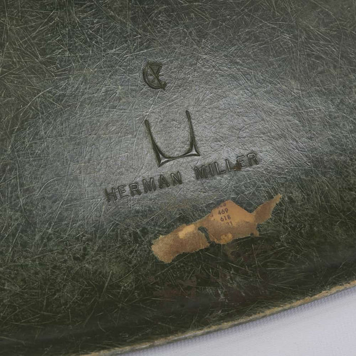 View of logo on Olive Green Eames RAR