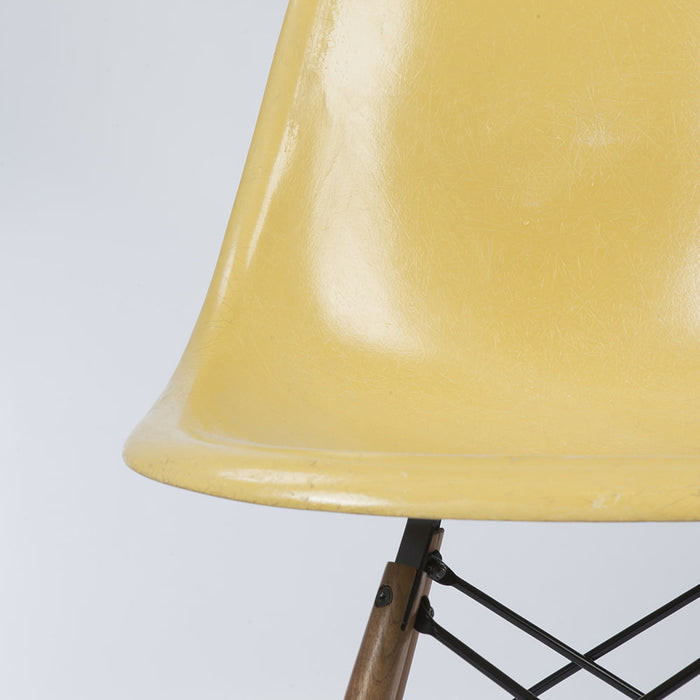 Close up front view of ochre Eames DSW