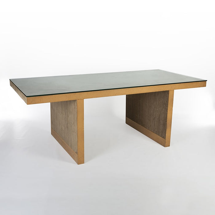 Front angled view of Gehry 'Easy Edges' desk