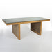 Front angled view of Gehry 'Easy Edges' desk